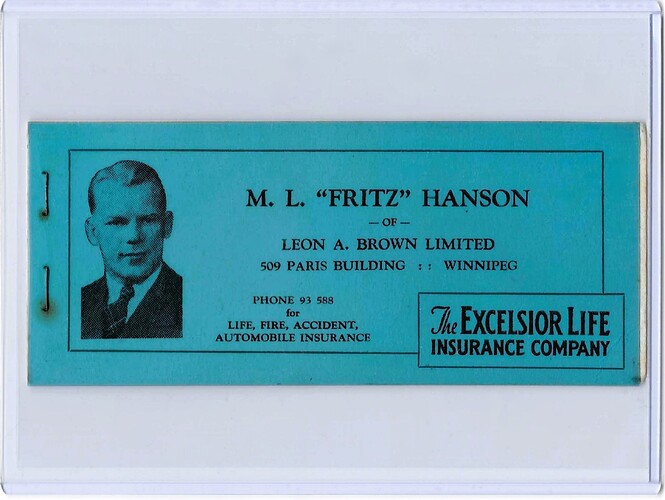 Fritz Hanson Ink Blotter (front)