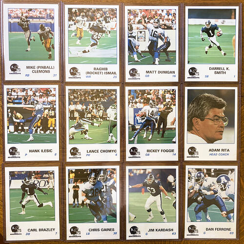 1991 Toronto Argonauts 5x7 Postcards