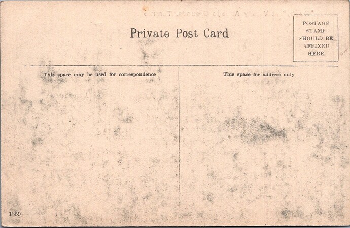 1890s Rugy at Varsity Athletic Grounds, Toronto Postcard (back)